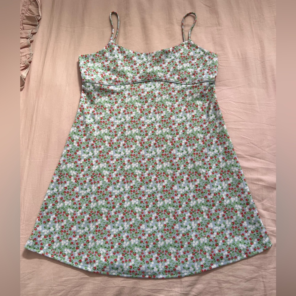 Altar'd State Strawberry Floral Dress
